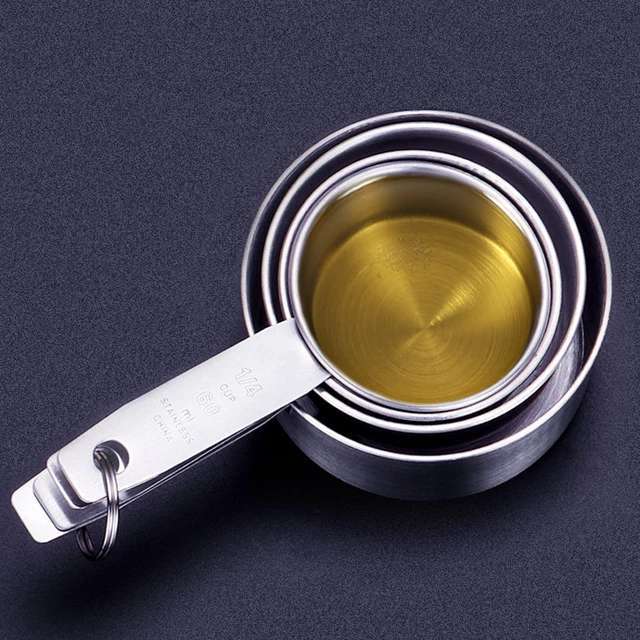 Stainless Steel Measuring Cup & Spoon Set