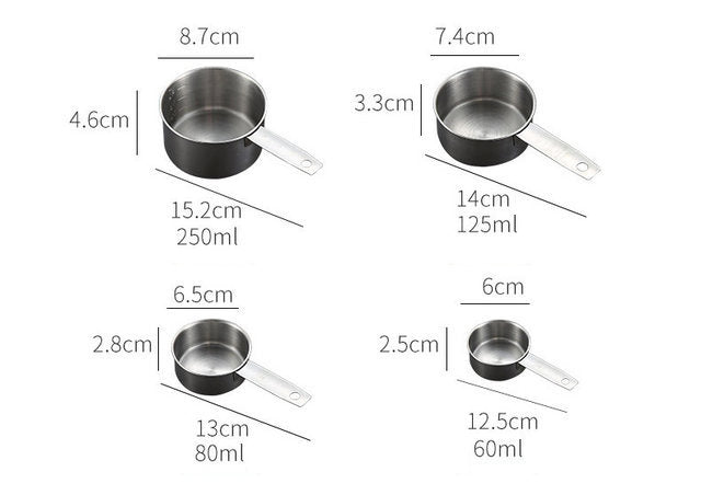 Stainless Steel Measuring Cup & Spoon Set