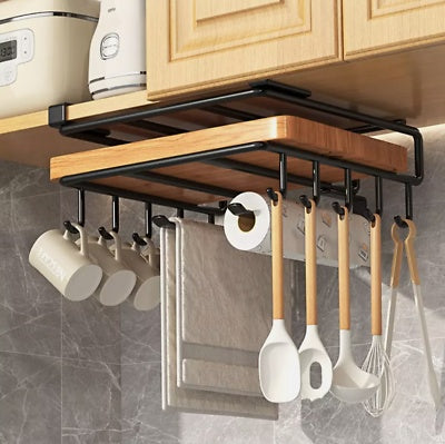 Under Cabinet Storage Rack - Cutting Board Organizer