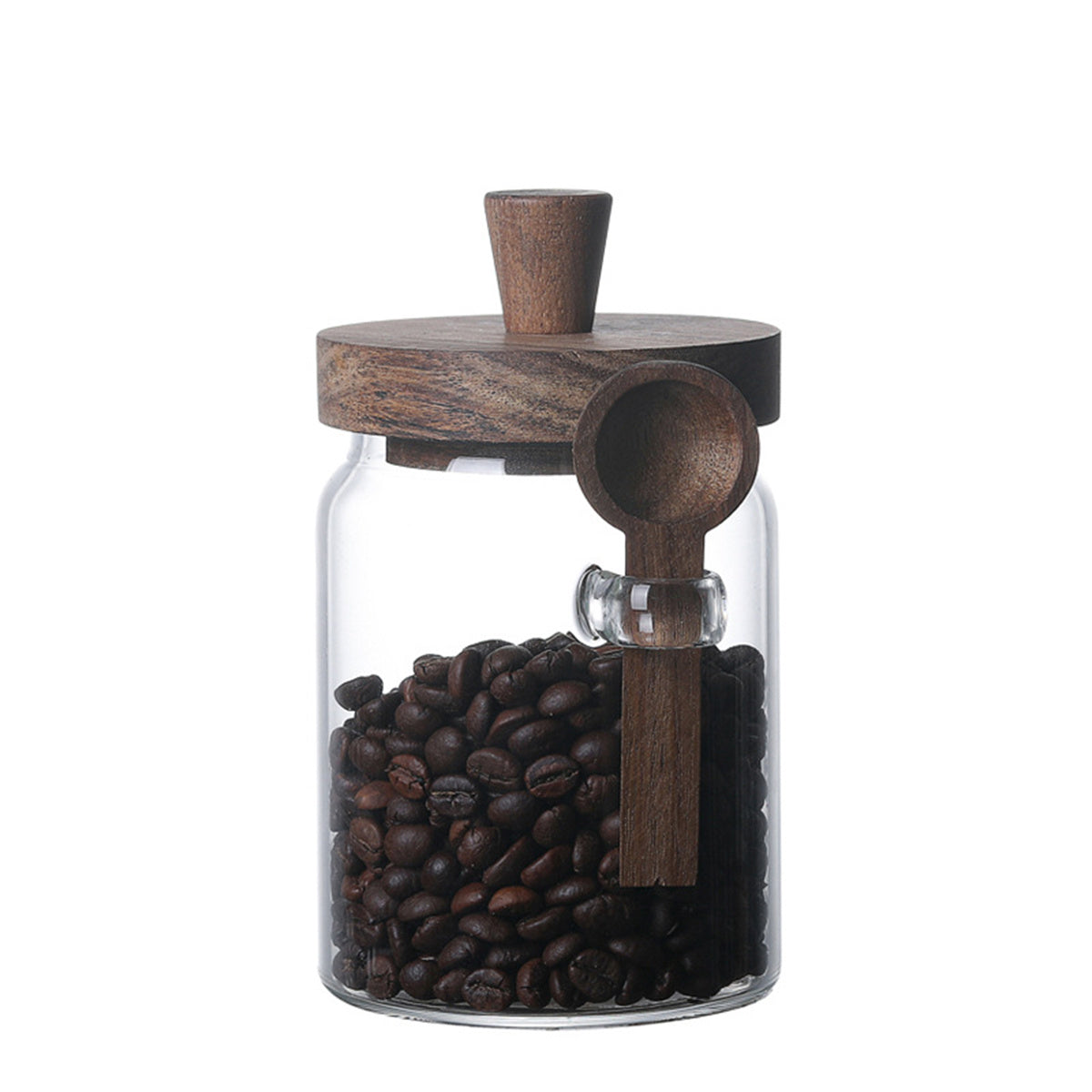 3-Piece Glass Storage Jar Set with Spoons