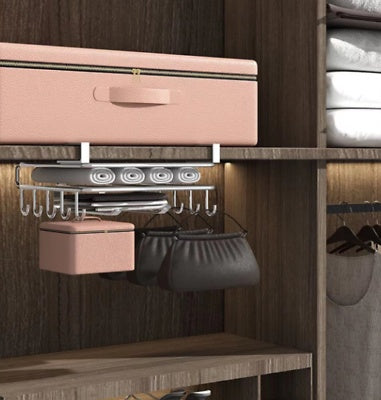 Under Cabinet Storage Rack - Cutting Board Organizer
