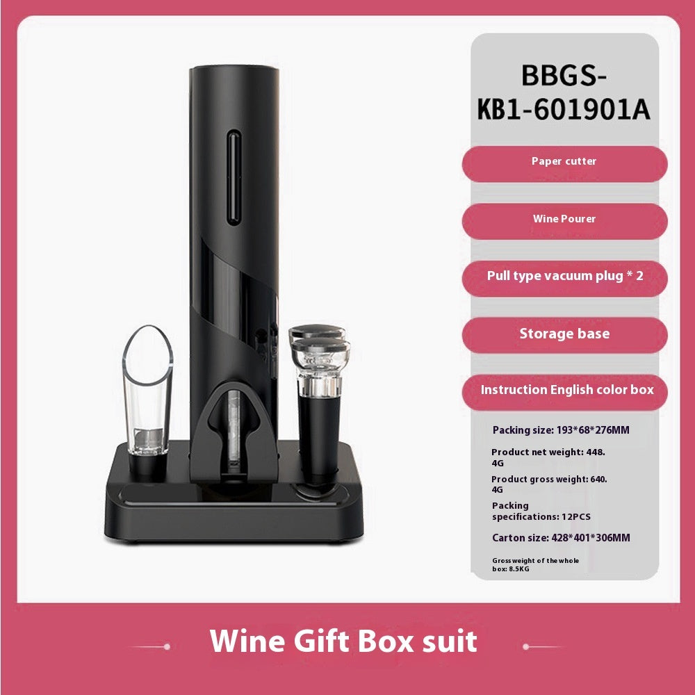 Rechargeable Red Wine Electric Bottle Opener With Storage Base Set