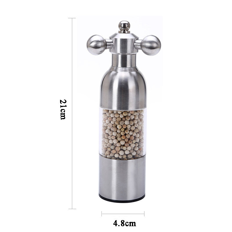 4-Color Spice Grinder Set - Pepper Mill & Salt Grinder Kitchen Tool