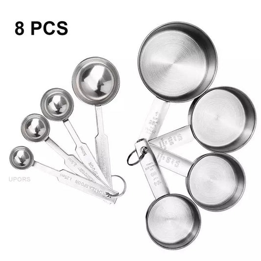 Stainless Steel Measuring Cup & Spoon Set