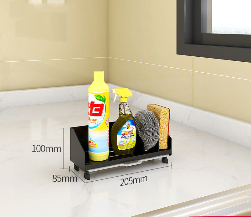 Kitchen Sink Caddy Organizer - Sponge, Soap & Brush Holder