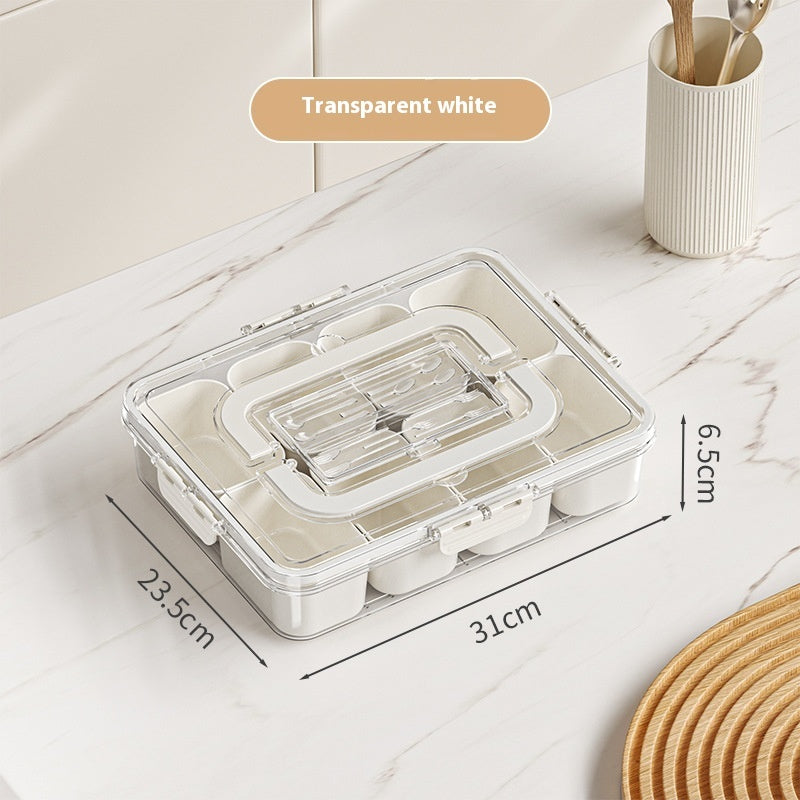 8-Grid Refrigerator Storage Organizer